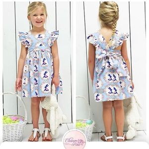 Eleanor Rose Bunny Pinafore Dress